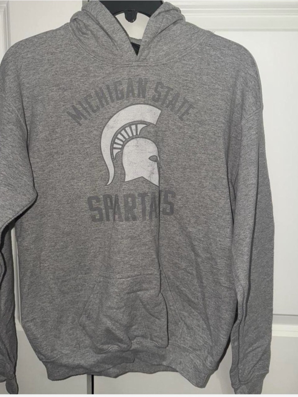 Michigan State Spartans Zip-Up Hoodie - Gray